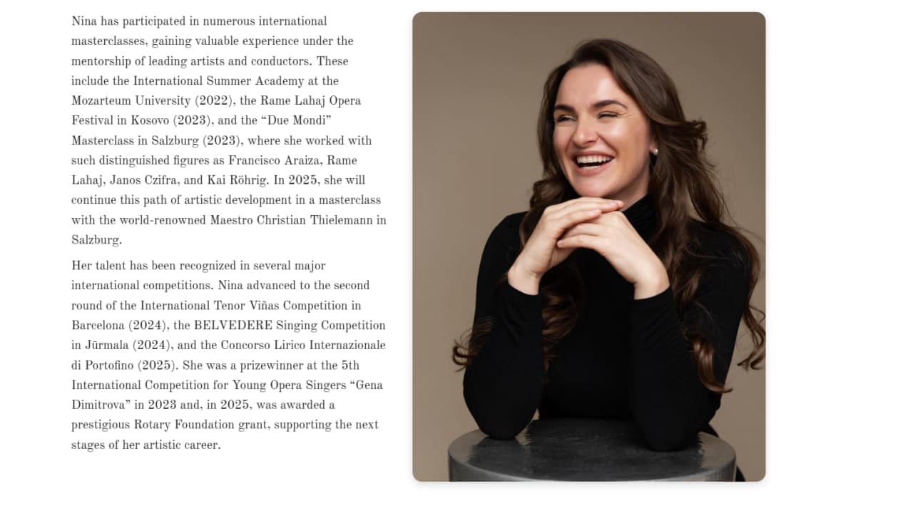 Nina Ruban — Opera Singer